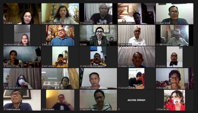 WEBINAR: Peserta Webinar bertajuk 'Lebih Akrab Dengan Jaya Negara' yang digelar oleh SAPAMA Center, Jumat (24/10) malam Mengulik Sisi Lain Jaya Negara: Jagoan Pingpong, Selalu Low Profile