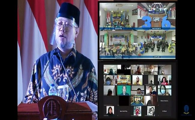 Rektor UT Prof. Ojat Darojat, M.Bus., Ph.D universitas terbuka, pendidikan jarak jauh, dies natalis