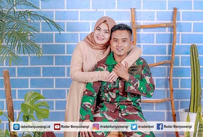 Serda (Ede) Pandu Yudha Kusuma dan istrinya. Serda (Ede) Pandu Yudha Kusuma dan istrinya.