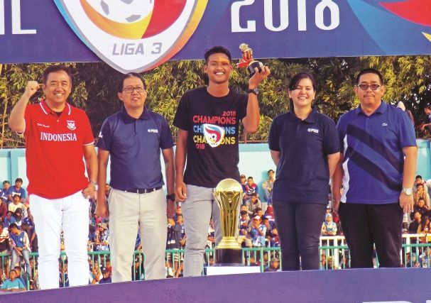 BUAH KERJA KERAS: Satria Bagaskara menjadi top skor Liga 3 Indonesia tahun 2018. satria bagaskara