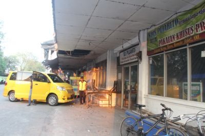 MANGKRAK: Kompleks bangunan pujahito yang rusak banyak ditinggalkan penghuninya. Pujahito