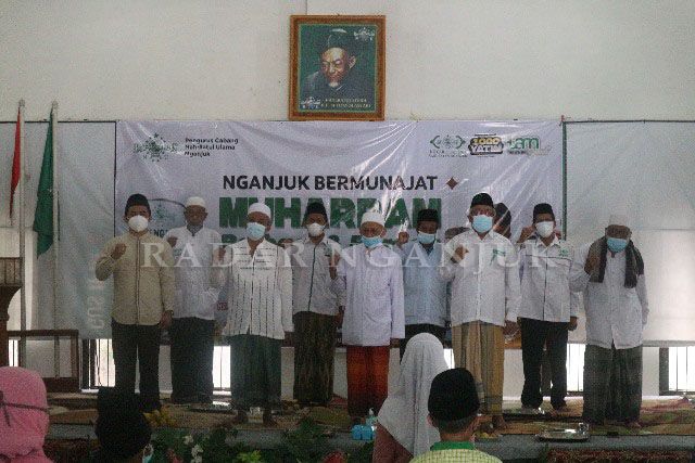 PEDULI: KSPPS TAM Syariah mendukung LazisNU Nganjuk memberi santunan anak yatim di Bulan Muharram. TAM