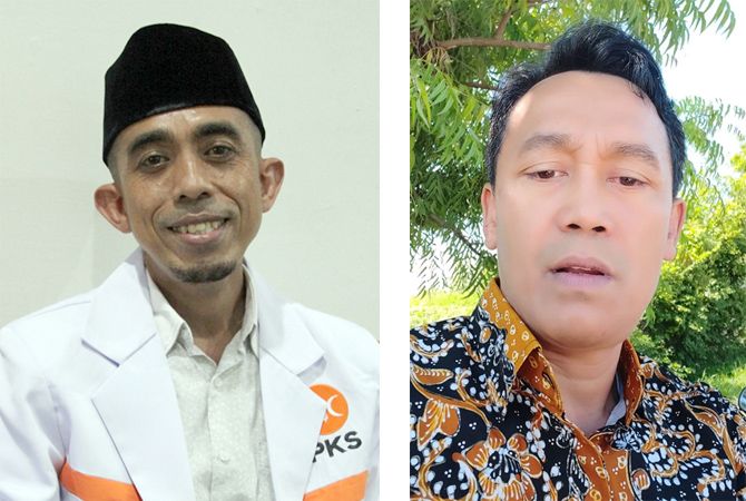 Agus Sutrisno, Ketua PKS Rembang (kiri) dan Puji Santoso, Sekretaris tim Harno-Bayu (kanan) Agus Sutrisno, Ketua PKS Rembang (kiri) dan Puji Santoso, Sekretaris tim Harno-Bayu (kanan)