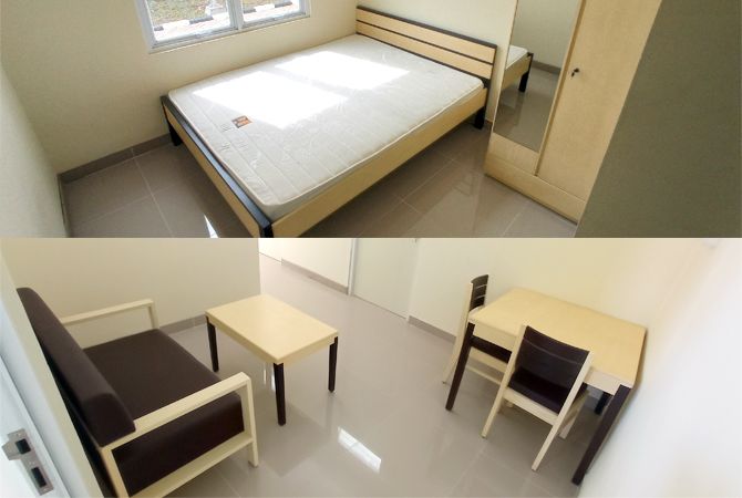 BARU: Fasilitas tempat tidur, sofa, meja makan dan lemari disediakan bagi para penghuni Rusunawa Pulodarat. BARU: Fasilitas tempat tidur, sofa, meja makan dan lemari disediakan bagi para penghuni Rusunawa Pulodarat.