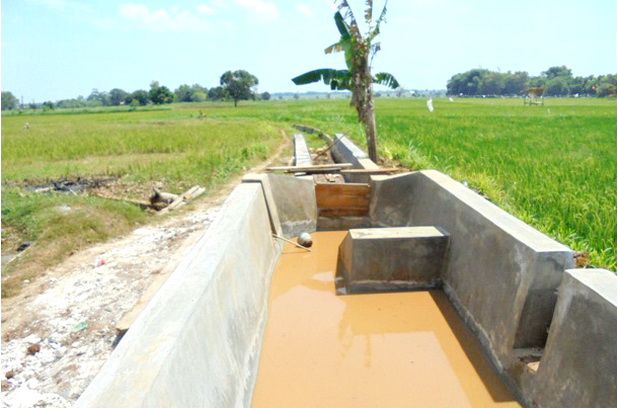 FASILITAS PERTANIAN: Salah satu dam parit di Kabupaten Bangkalan. FASILITAS PERTANIAN: Salah satu dam parit di Kabupaten Bangkalan.