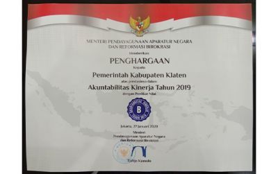 Piagam Pernghargaan Akuntabilitas Kinerja Tahun 2019 Piagam Pernghargaan Akuntabilitas Kinerja Tahun 2019