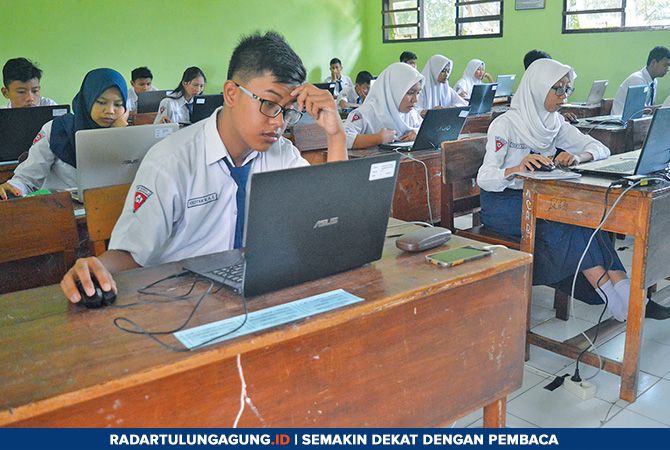 Tidak Semua Ikut Simulasi Unbk